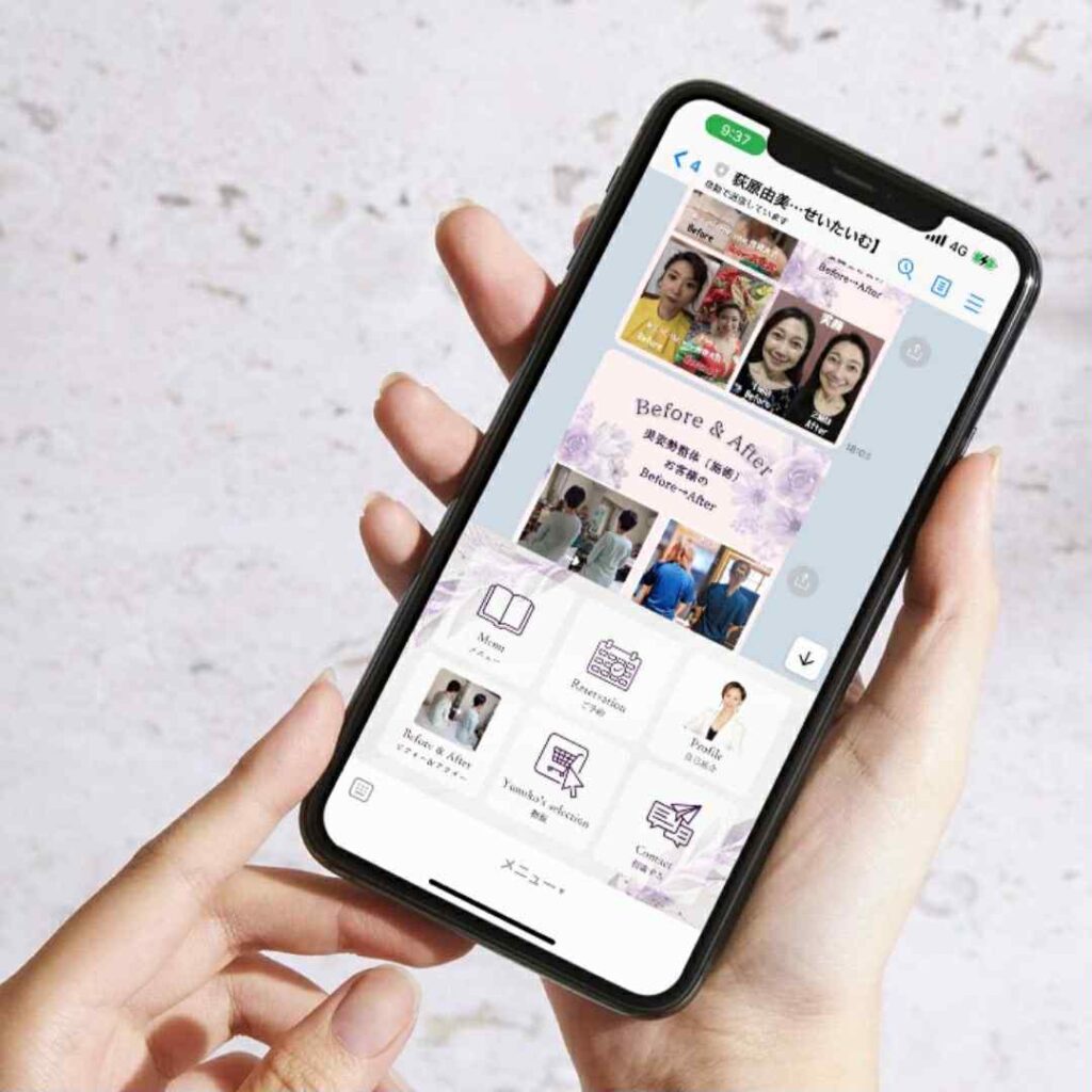 完成した公式LINEです。